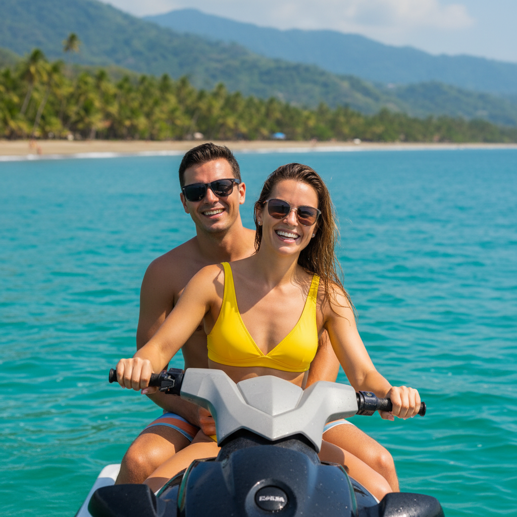 Jet Ski Couple Posed