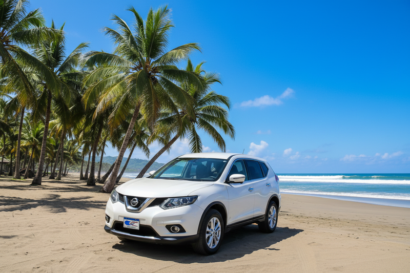 White SUV Jaco Beach